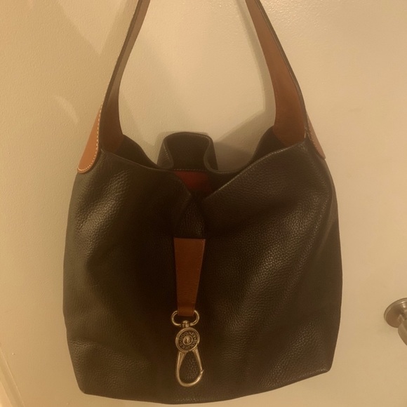 Dooney & Bourke Black and Brown Leather Purse - Picture 2 of 7